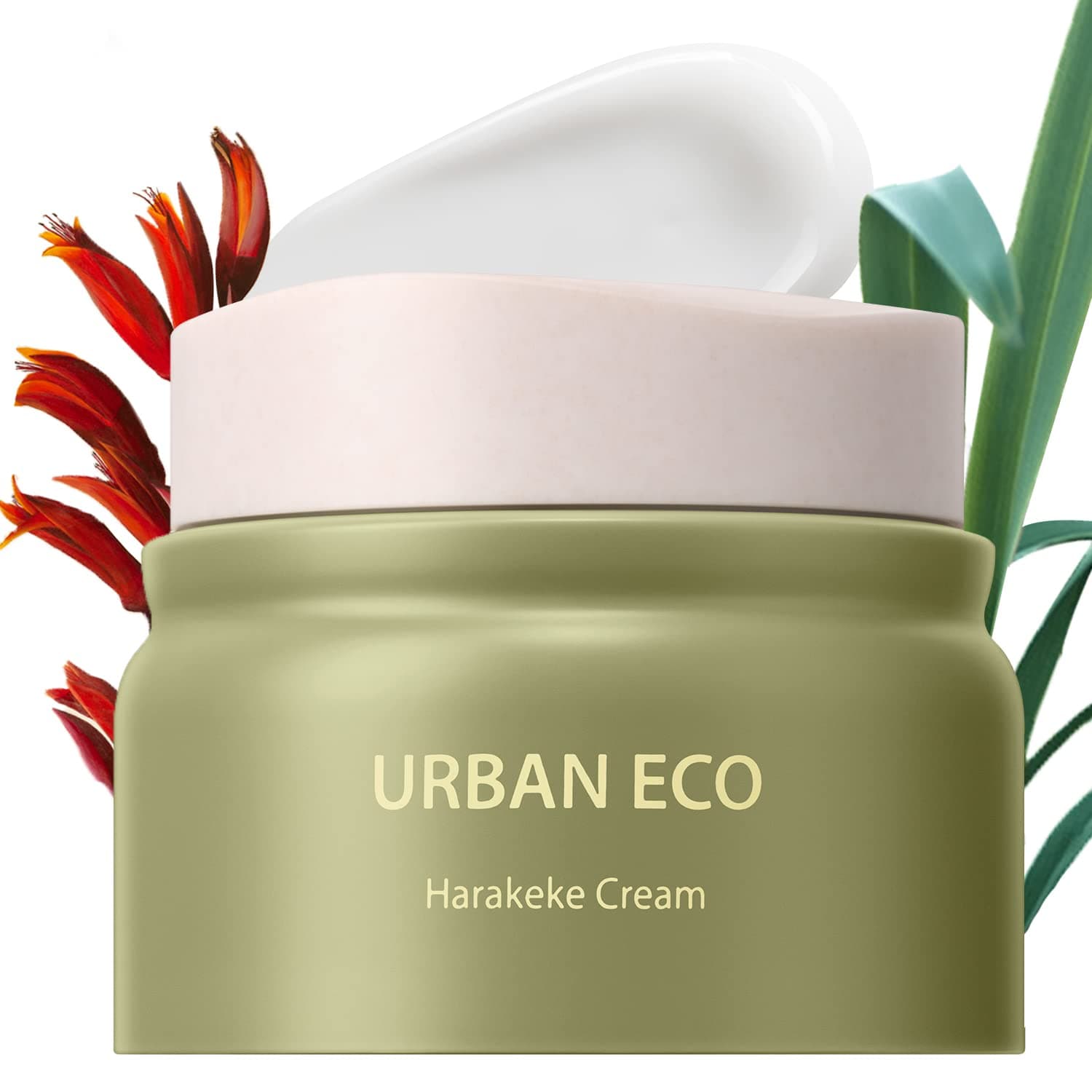 Urban Eco Harakeke Cream 60ml - Quick Hydration Soft Melting Texture Facial Cream, Intensive Moosturizing Natural Skin Care