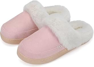 NineCiFun Women's Comfy House Slippers Memory Foam Fuzzy Bedroom Scuffs Slippers Indoor Outdoor Anti Skid Home Slippers Shoes with Warm Plush Lining