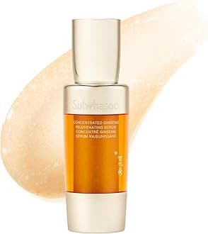 Sulwhasoo Concentrated Ginseng Rejuvenating Serum- Ginseng & Peptide Anti-Aging Serum with Niacinamide, Retinol, Vitamin B5 & Hyaluronic Acid for Wrinkles & Hydration