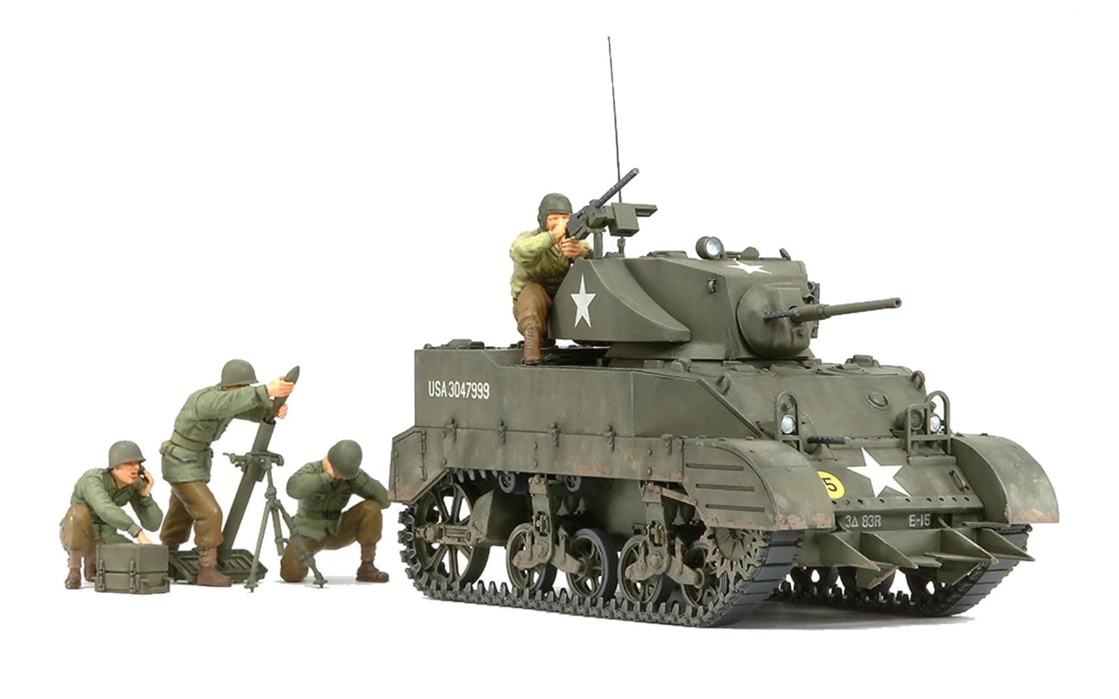Tamiya 35313 1/35 US Light Tank M5A1 Plastic Model Kit