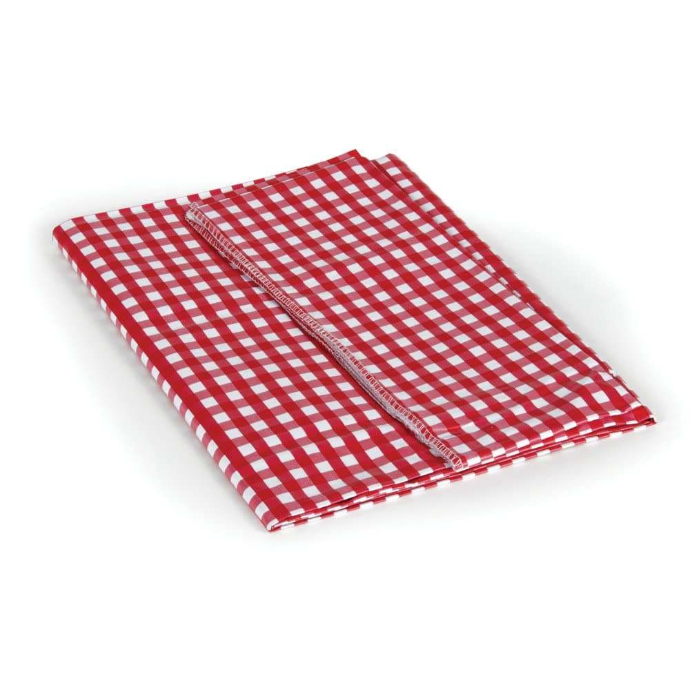 Camco 51019 Red/White 52" x 84" Table Cloth