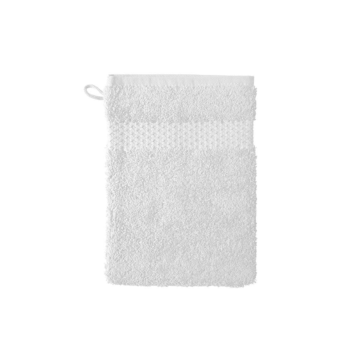 Etoile Blanc Mitt - Extra Plush and Soft Luxury Bath Linens - 100% Natural and Organic - High Absorbency Turkish Towel