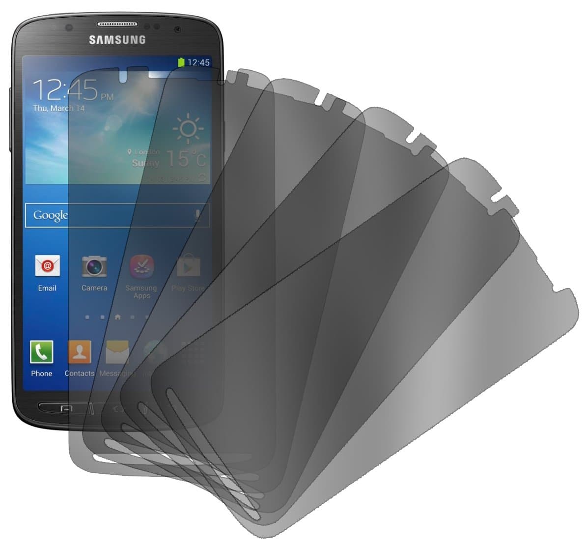 Bastex Antiglare Reflective Matte Screen Protector for Samsung Galaxy S4 Active I537, I9295-5 Pack