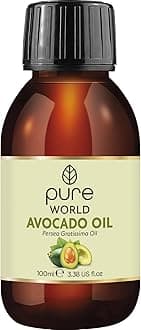 Avocado Oil 100ml 100% Pure and Natural Cold Pressed Premium Quality Avocado Oil Skin, Edible