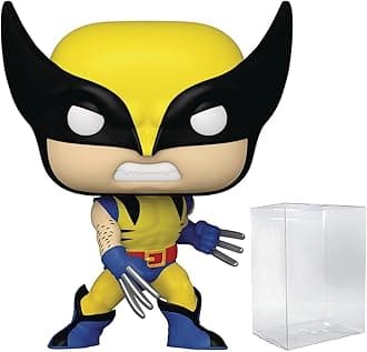 Marvel: Wolverine 50th Anniversary - Classic Wolverine Funko Vinyl Figure (Bundled with Compatible Box Protector Case), Multicolor, 3.75 inches