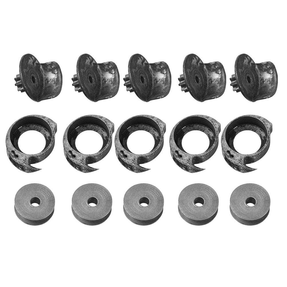 5 Sets Shoe Mending Machine Shuttle Bobbins and Bobbin Cases for Shoe Sewing Machine Parts