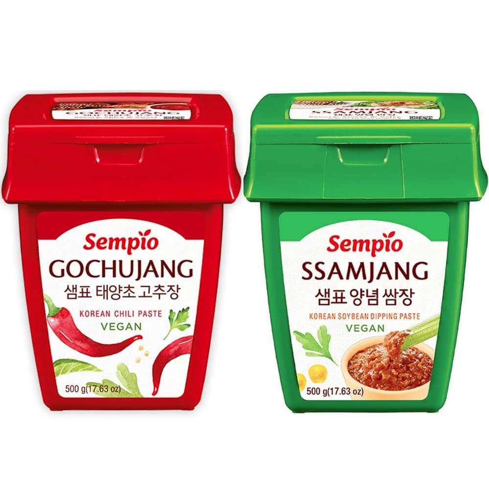 Sempio Korean Paste Assorted Pack 500gX2 - Gochujang + Ssamjang