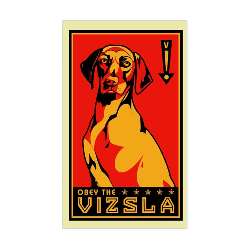 CafePressObey The Vizsla! Sticker 1 (Rectangular) Rectangle Bumper Sticker Car Decal