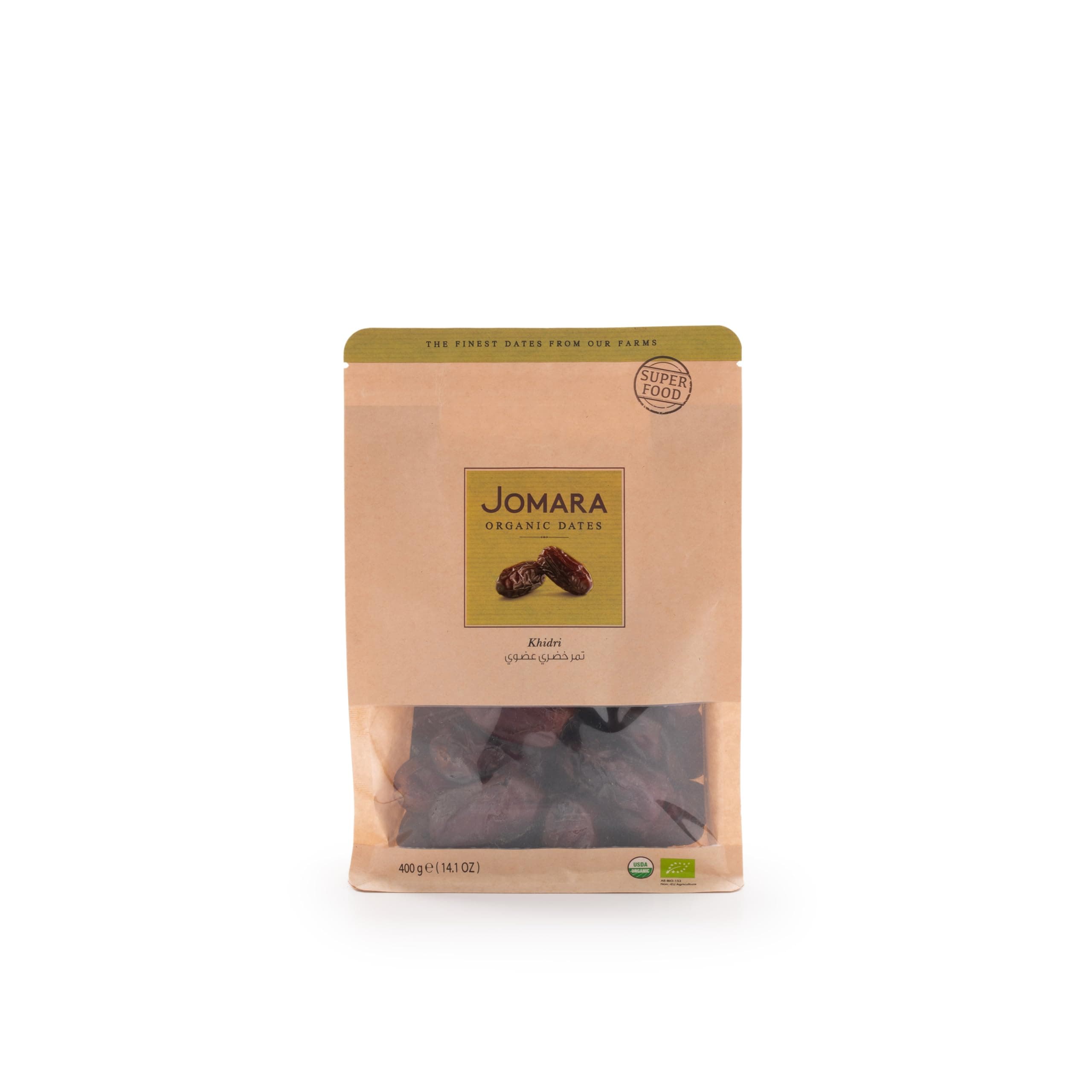 Jomara Organic Khidri Dates Pouch 400g