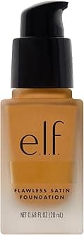 e.l.f. Flawless Finish Foundation, Lightweight & Medium Coverage, Semi-Matte Finish, Suede, 0.68 Fl Oz (20mL)