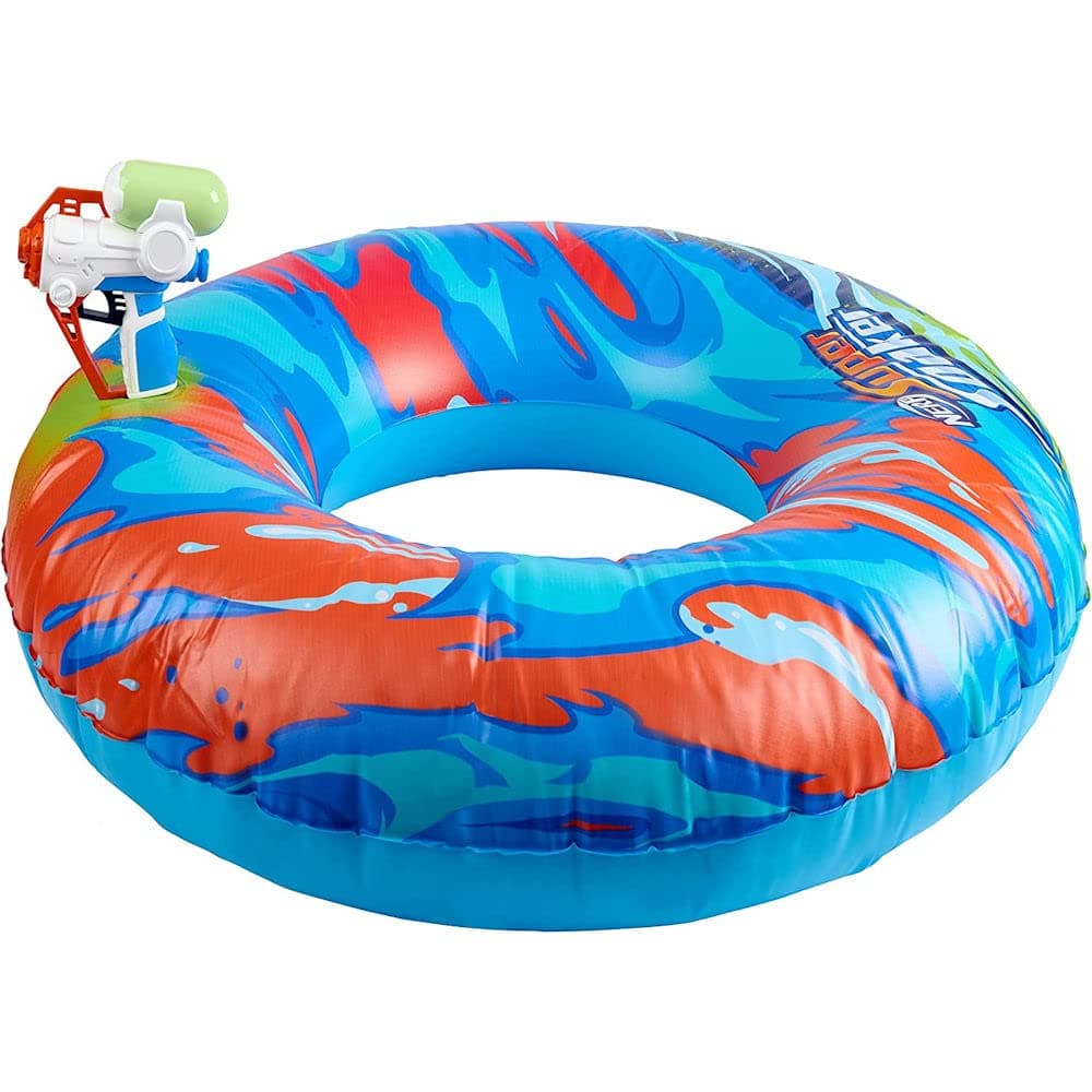 Super Soaker – Inflatable Pool Float with Pool-Fed Mega Water Blaster