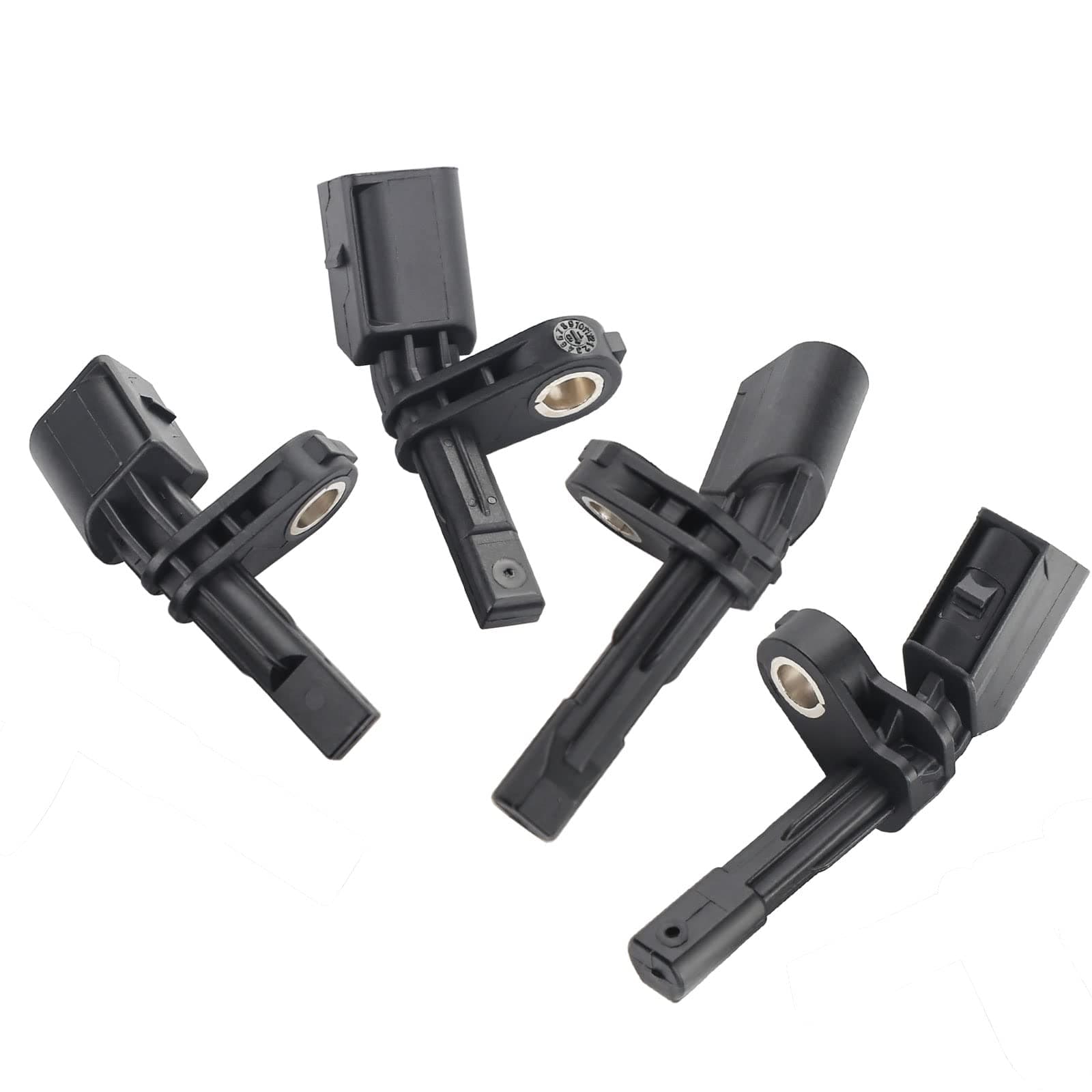 4 pcs ABS Wheel Speed Sensor Compatible with Audi A3, TT, VW Beetle Bora CC EOS Golf GTI Jetta Passat Rabbit Tiguan, Seat Leon, 7H0927803 7H0927804 1K0927807 1K0927808, Front and Rear ABS Sensor
