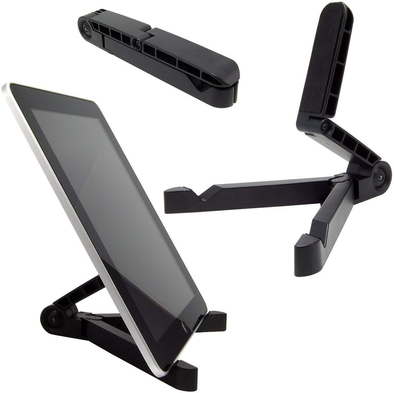 odestro Universal Multi-Angle Portable Stand | 7-10 inch Black Cradle for Tablets, Adjustable Tablet Holder, Mobile Table Mount Support | Desk Compatible with iPad, Smartphones | Combo Offer.