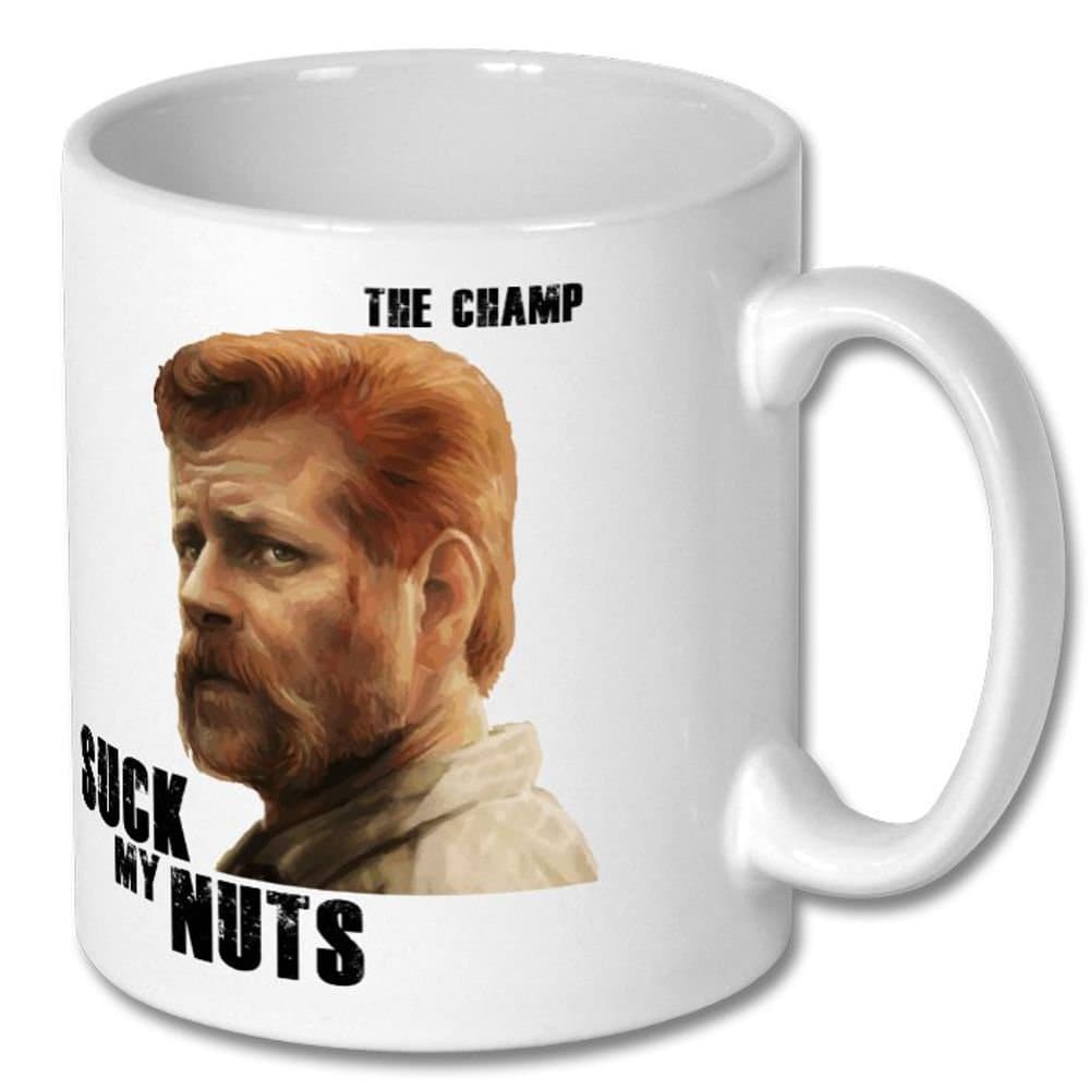 Abraham Suck My Nuts Walking Dead Parody Mug