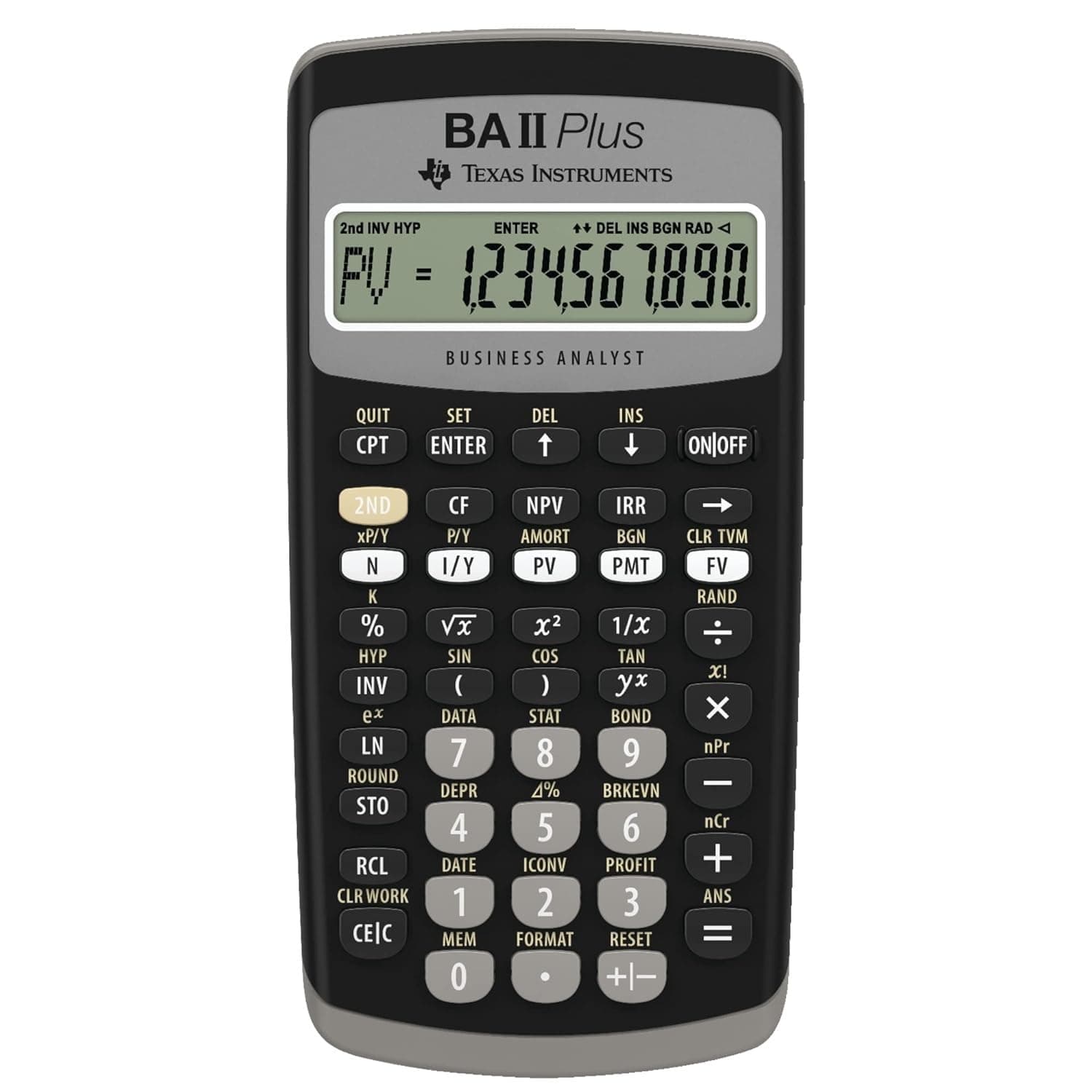 TEXAS INSTRUMENTS Financial Calculator TI-BA II Plus VE=1