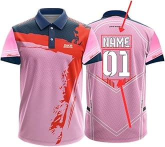 Dika Sports Custom Sports Cricket Jersey Customise t-Shirt for Men Personalised Name | 2 Year to 5XL