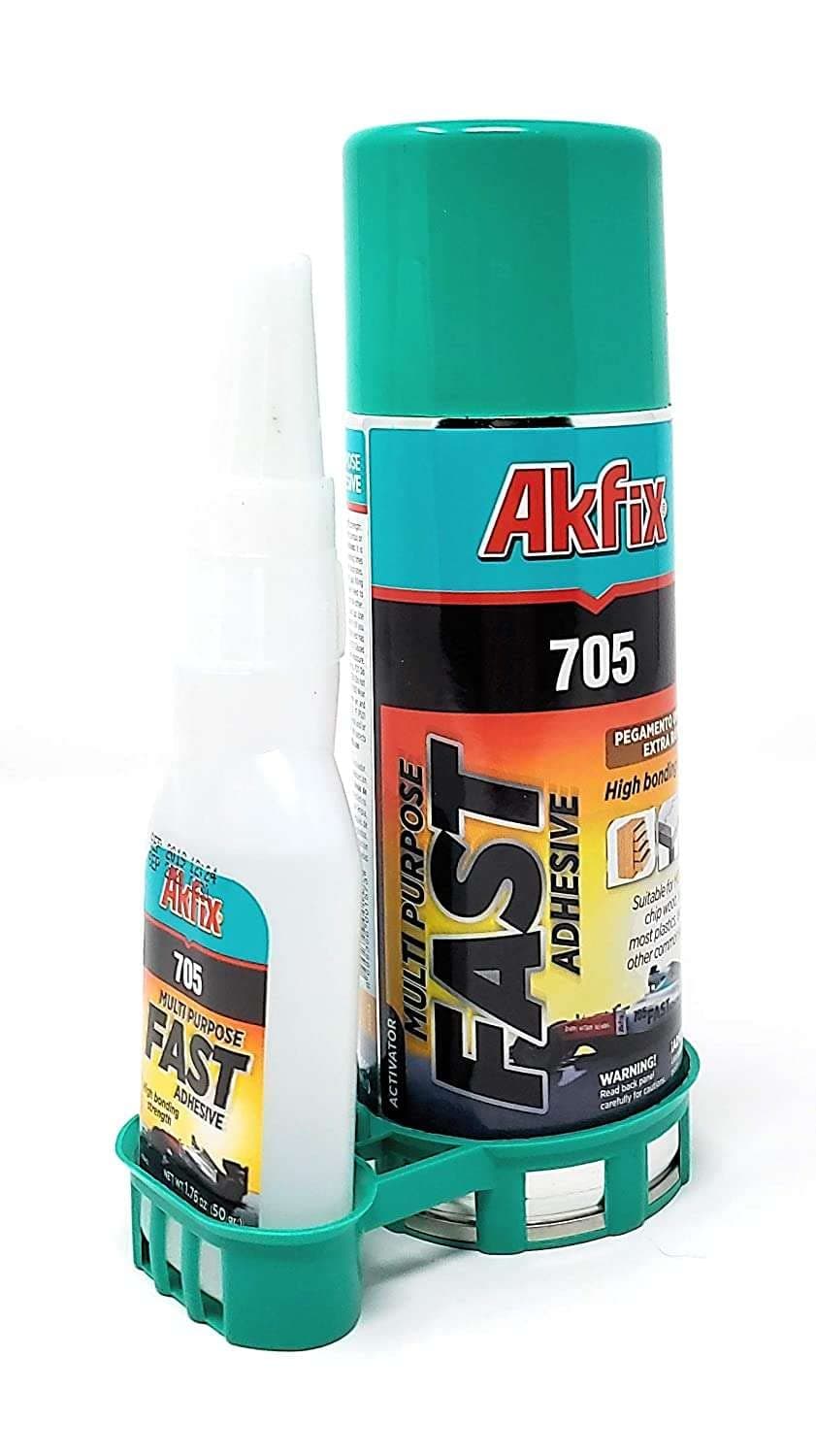 705 Fast Adhesive CA Glue (1.76 oz.) with Activator (6.76 fl oz.) [Clear Super Glue Adhesive and Accelerator Spray]