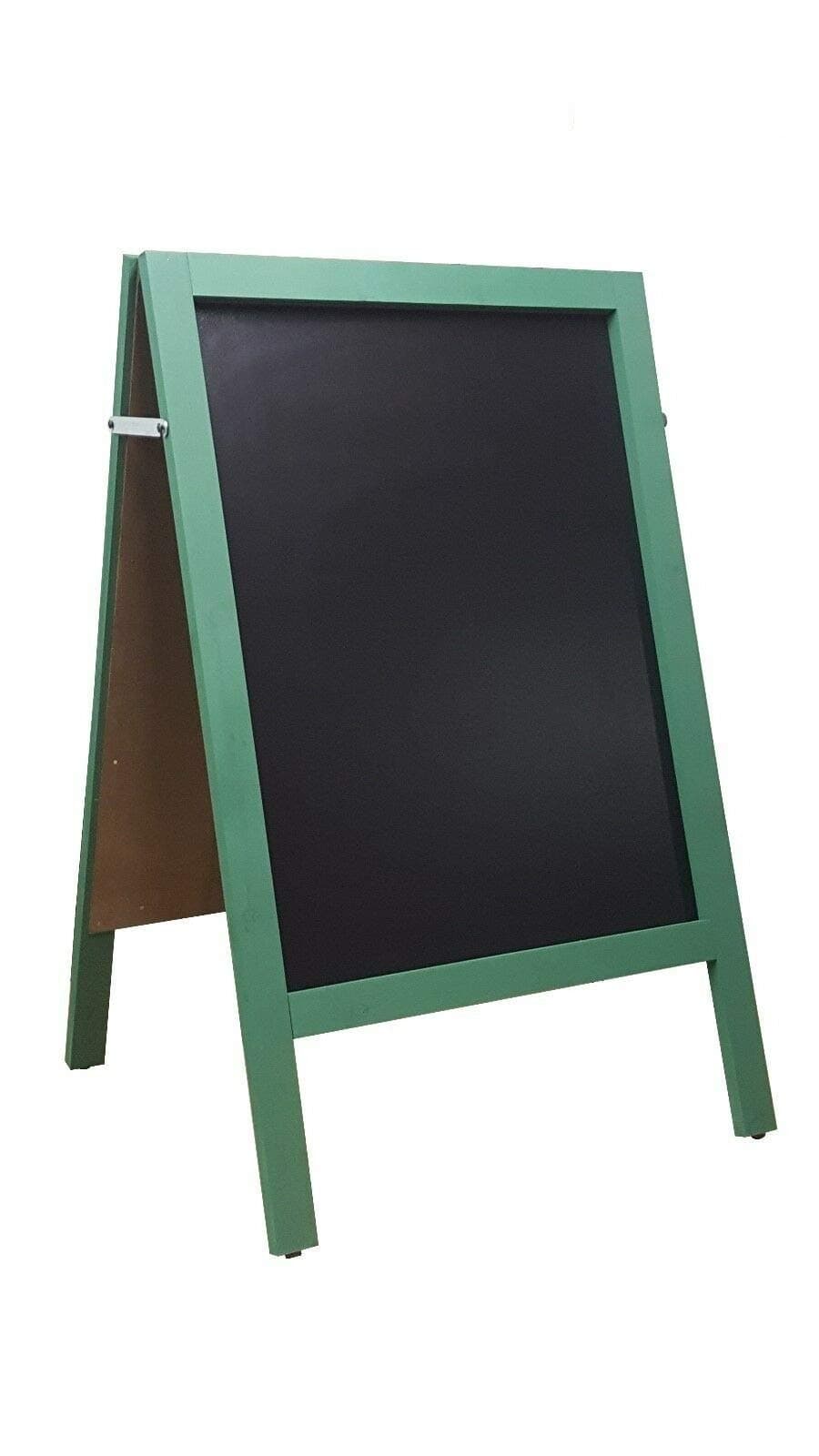 A Board - Chalkboard - Blackboard - Pavement Board - Dark Green - for USE with Traditional Chalk and/OR Liquid Chalk PENS. Weight 10KGS Height 100cm x Width 61cm…