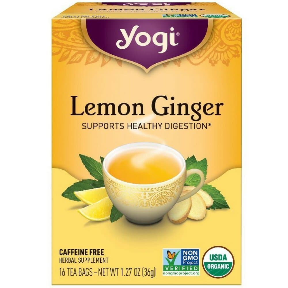 Yogi Tea Lemon Ginger Tea Bags 16 ea ( pack of 2)