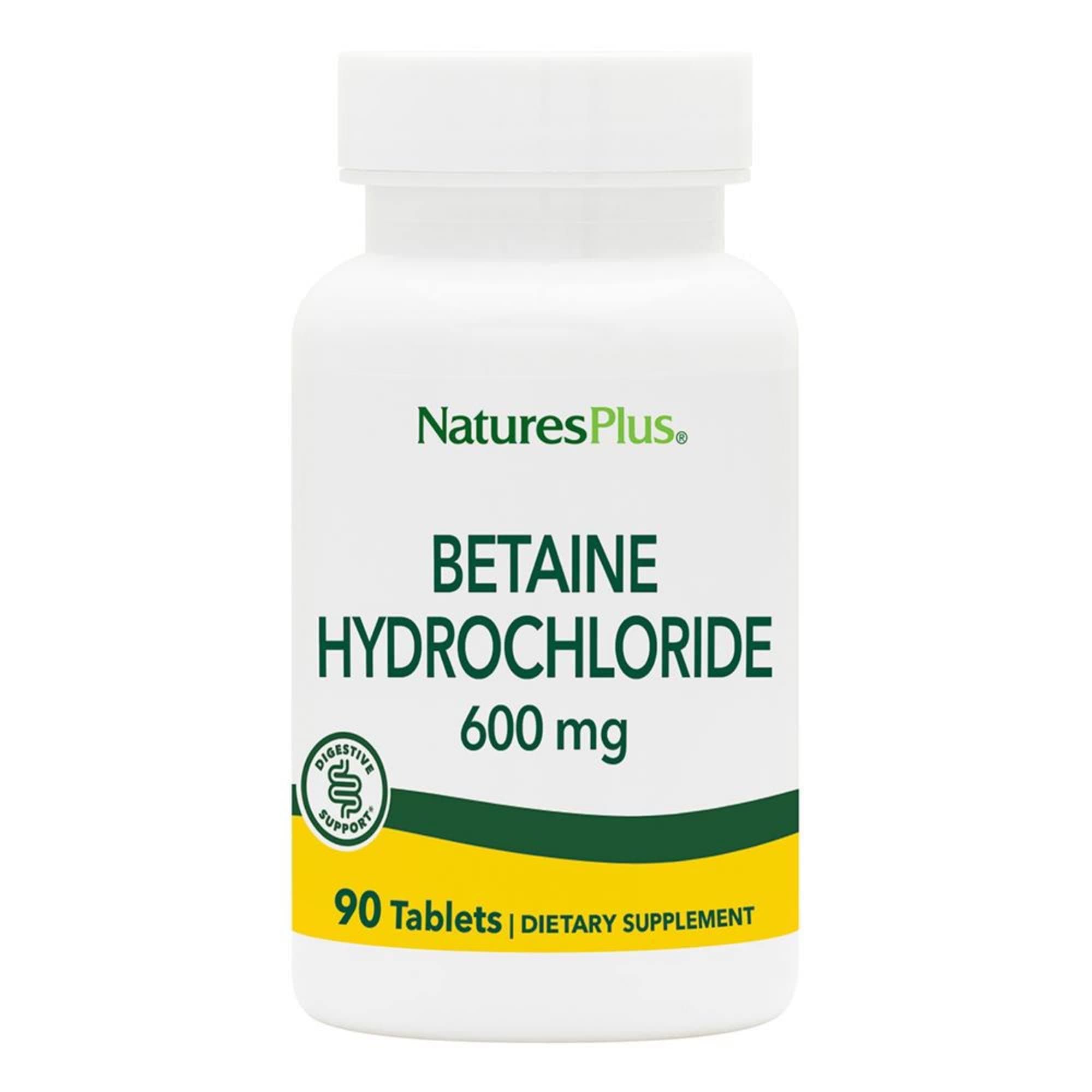 Betaine Hydrochloride, 600 mg, 90 Tablets