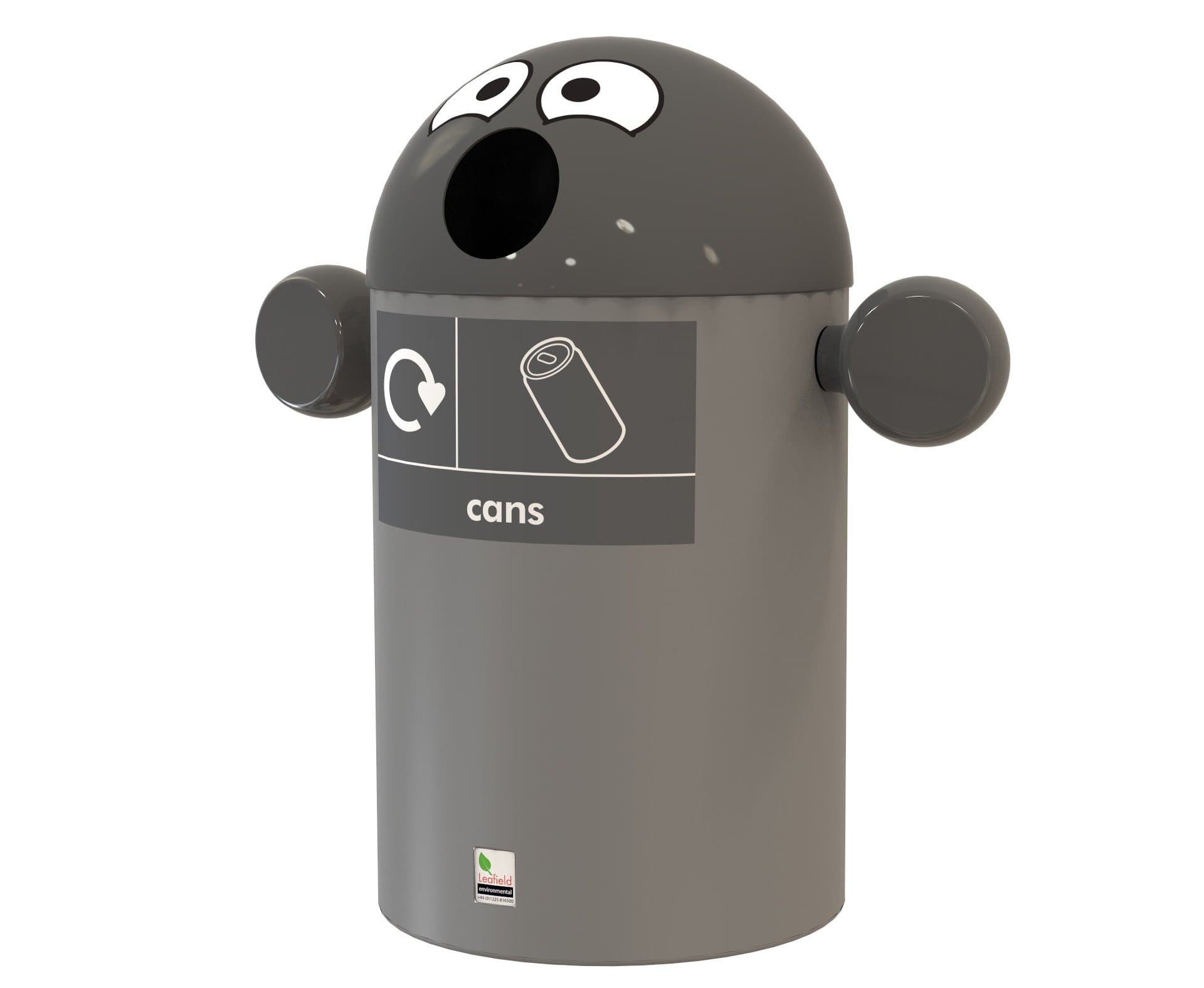 Best Buddy Recycling Bin 84 Litres Grey Cans