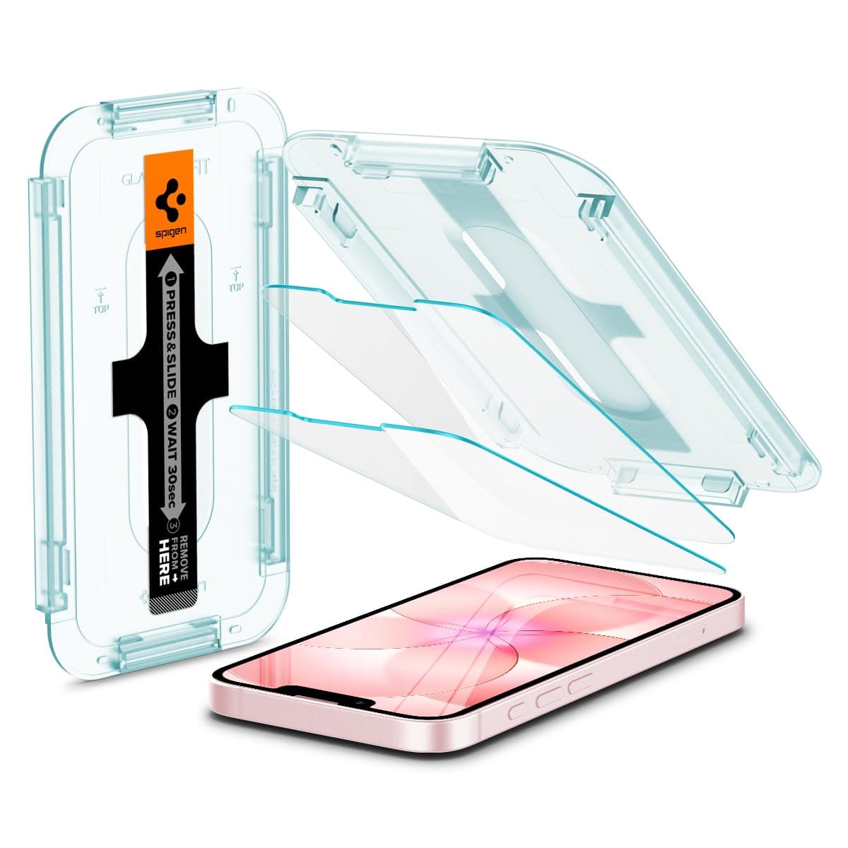 EZ Fit Tempered Glass Screen Protector Guard for iPhone 17e/16e/14/13/13 Pro - 2 Pack