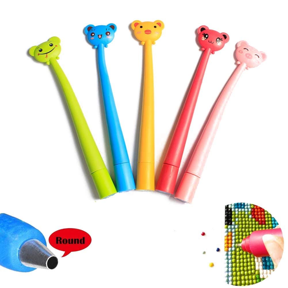 1 pc Diamond Painting Tool Point Drill Pen for Round Drill (Random Color)