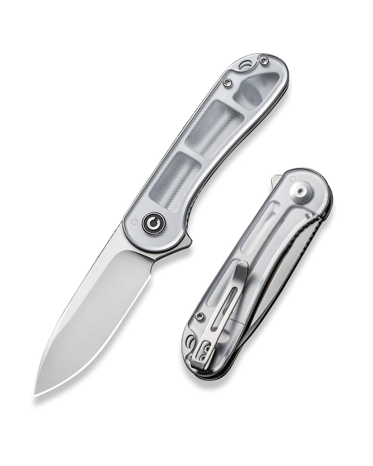 Folding Pocket Knife- Elementum Flipper Knife with 2.96'' D2 Blade Lexan Handle, Ideal for Men Women Outdoor EDC Gift C907A-7