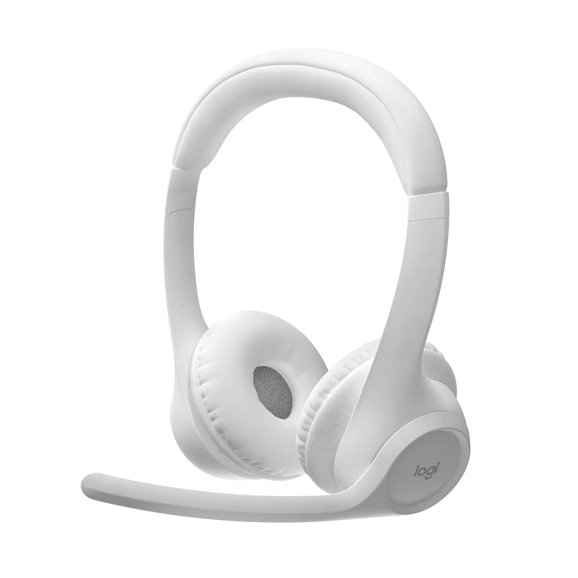 Zone 300 Wireless Bluetooth Headset With Noise-Cancelling Microphone, Compatible with Windows, Mac, Chrome, Linux, iOS, iPadOS, Android - Off-White