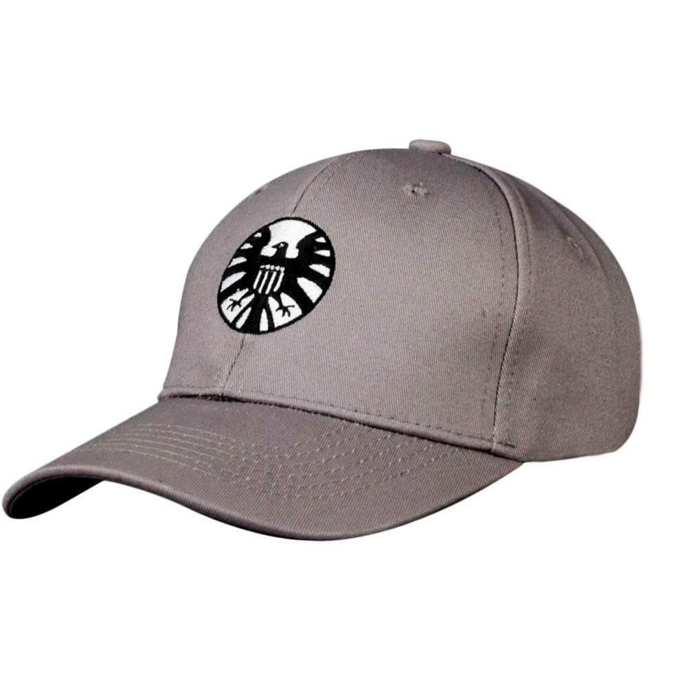 Gankchen Avengers Captain Hat Cosplay Shield Logo Hats Size Adjustable Cap Carol Danvers Baseball Caps Gray