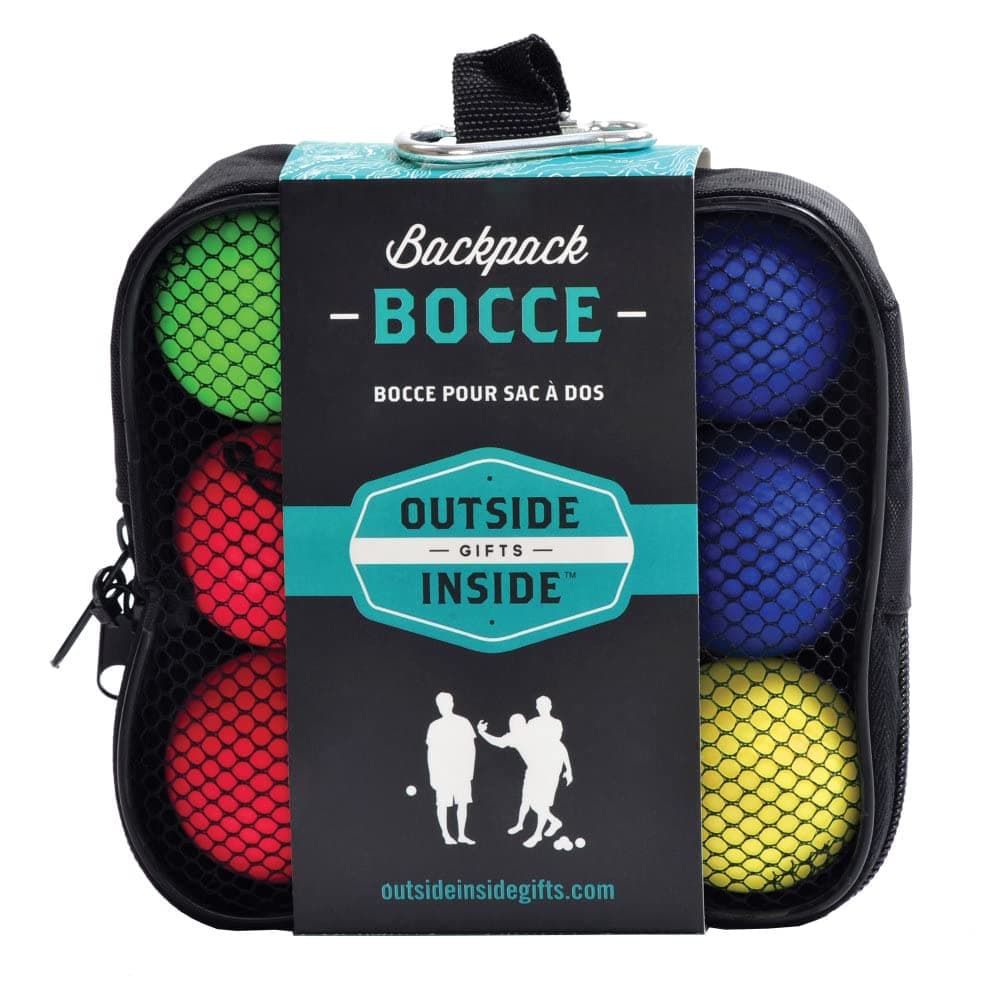 Outside Inside Gifts by GSI Outdoors - Backpack Bocce, Multicolor, 5.5 x 5.5 (99954)