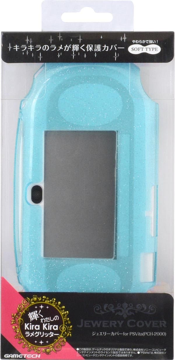 GAMETECH PSVITA2000 Soft Cover -Shine Glitter- Blue
