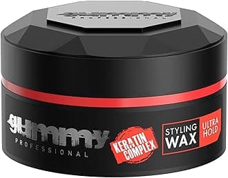 Gummy Professional Hair Styling Wax for Men - Ultra Hold Pomade for Dry, Damp Hair - Water-Based Texturizing Clay Paste with Provitamin B5 & Keratin - Strong Hold - Alcohol & Paraben-Free - 150ml