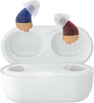 Rechargeable Digital Hearing Aids with 16-Channel Sound Processing for Superior Sound Quality, Over-The-Counter Hearing Solution for Hearing Loss, Auto-On/Off, TM-S-br3 (Version 3)