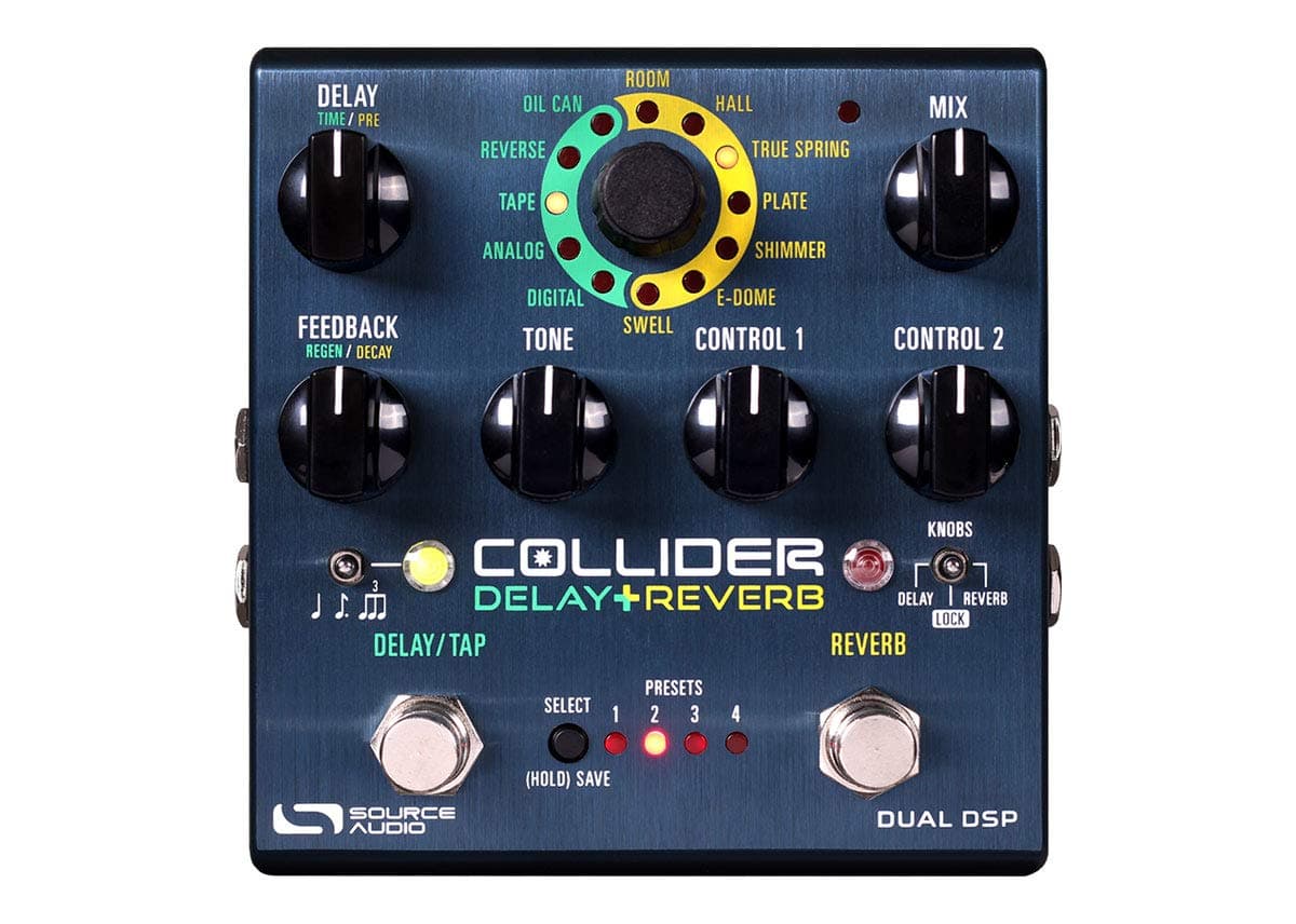 Collider Delay Reverb Guitar Multi-Effects Pedal