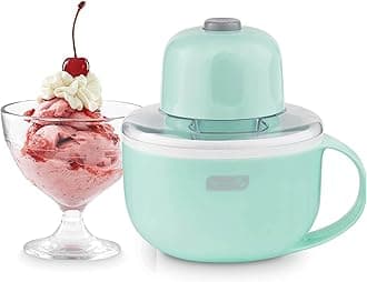 My Mug Ice Cream Maker - Makes Single Serving of Gelato, Frozen Yogurt, Sorbet & More - Easy to Clean & Use - Aqua, 1 Bowl