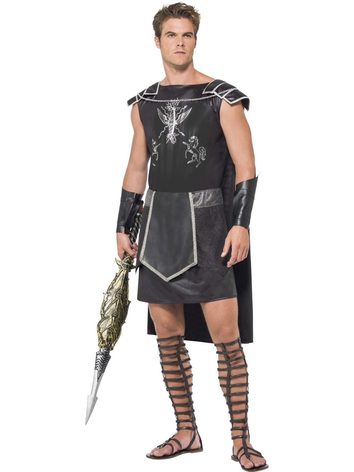 Smiffys Male Dark Gladiator Costume