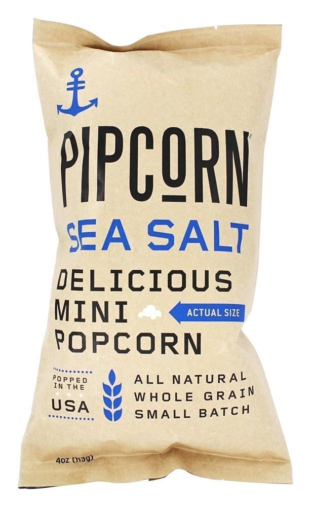 Pipcorn Popcorn Mini Sea Salt 4oz