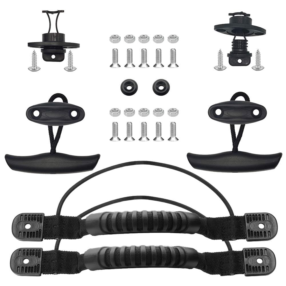 Kayak Carry Handles with Pull T-Handle Kayak Deck Rigging Accessory for Kayak Canoe Boat with Screws