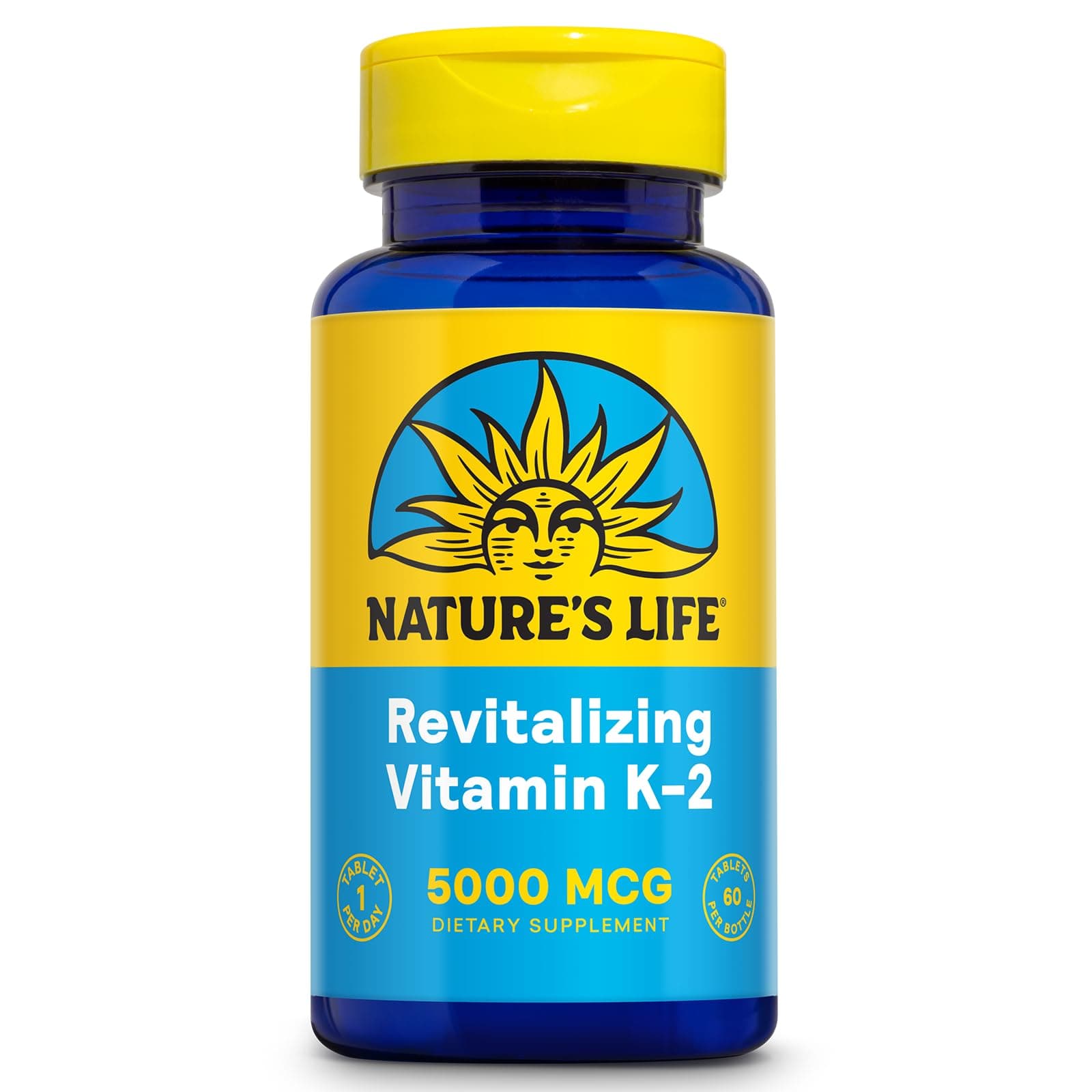 – Nature's Life Vitamin K2 60 Tablets (5000 Mcg)