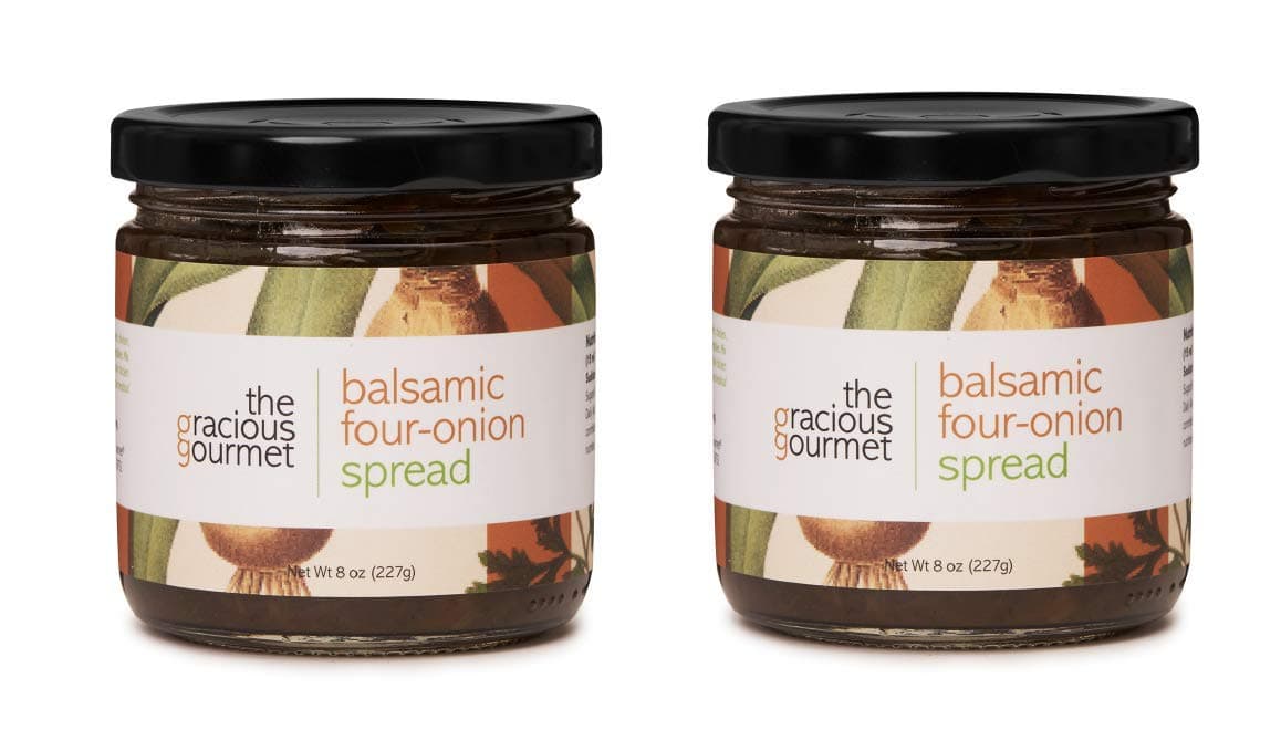 The Gracious Gourmet Balsamic Caramelized Onion Spread, 8 Ounce (Pack of 2)