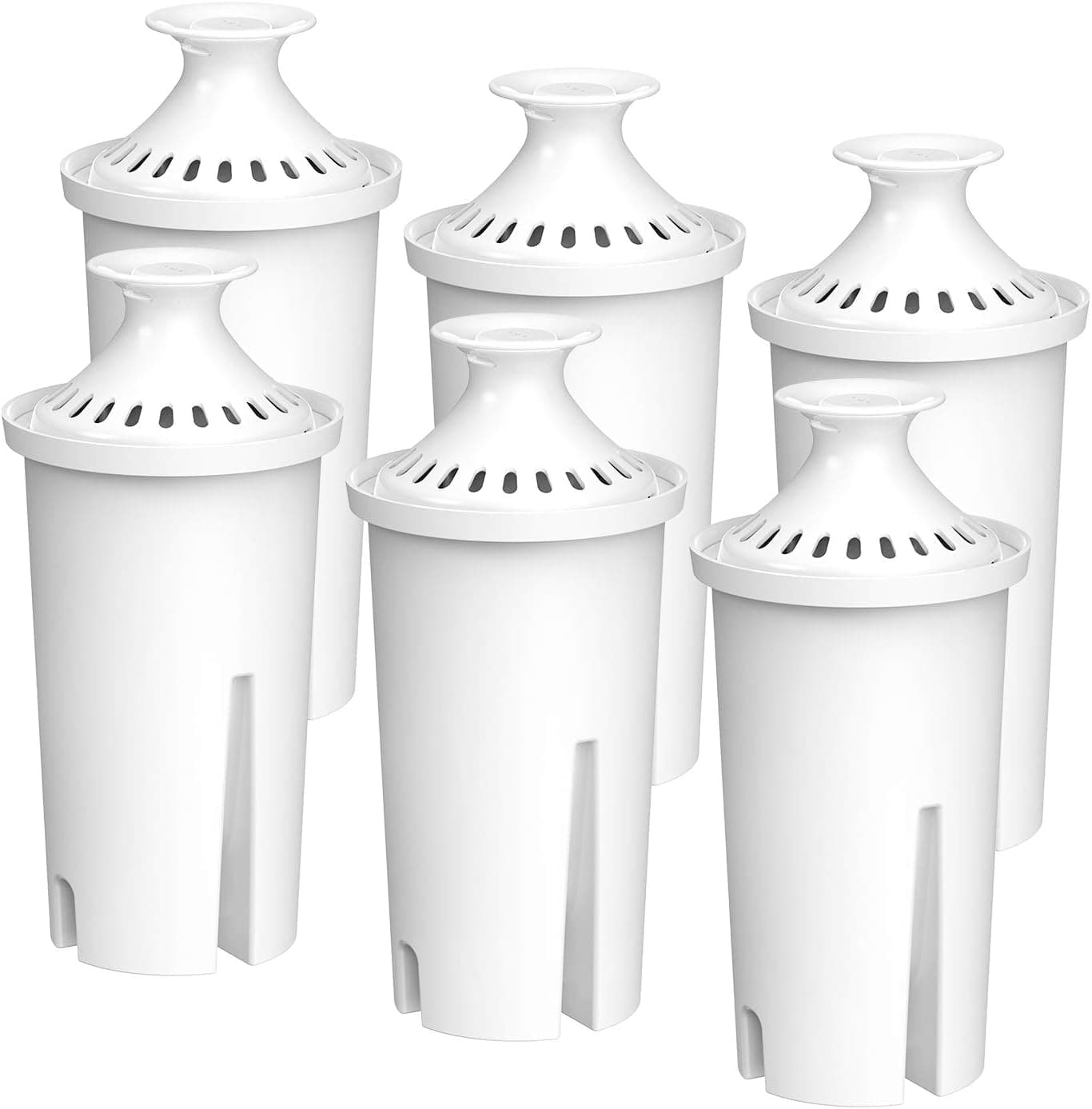 FilterLogic NSF Certified Pitcher Water Filter, Replacement for Brita® Classic 35557, OB03, Mavea® 107007, and Brita® Pitchers Grand, Lake, Capri, Wave, Amazon Basics® 10-Cup Pitcher (Pack of 6)