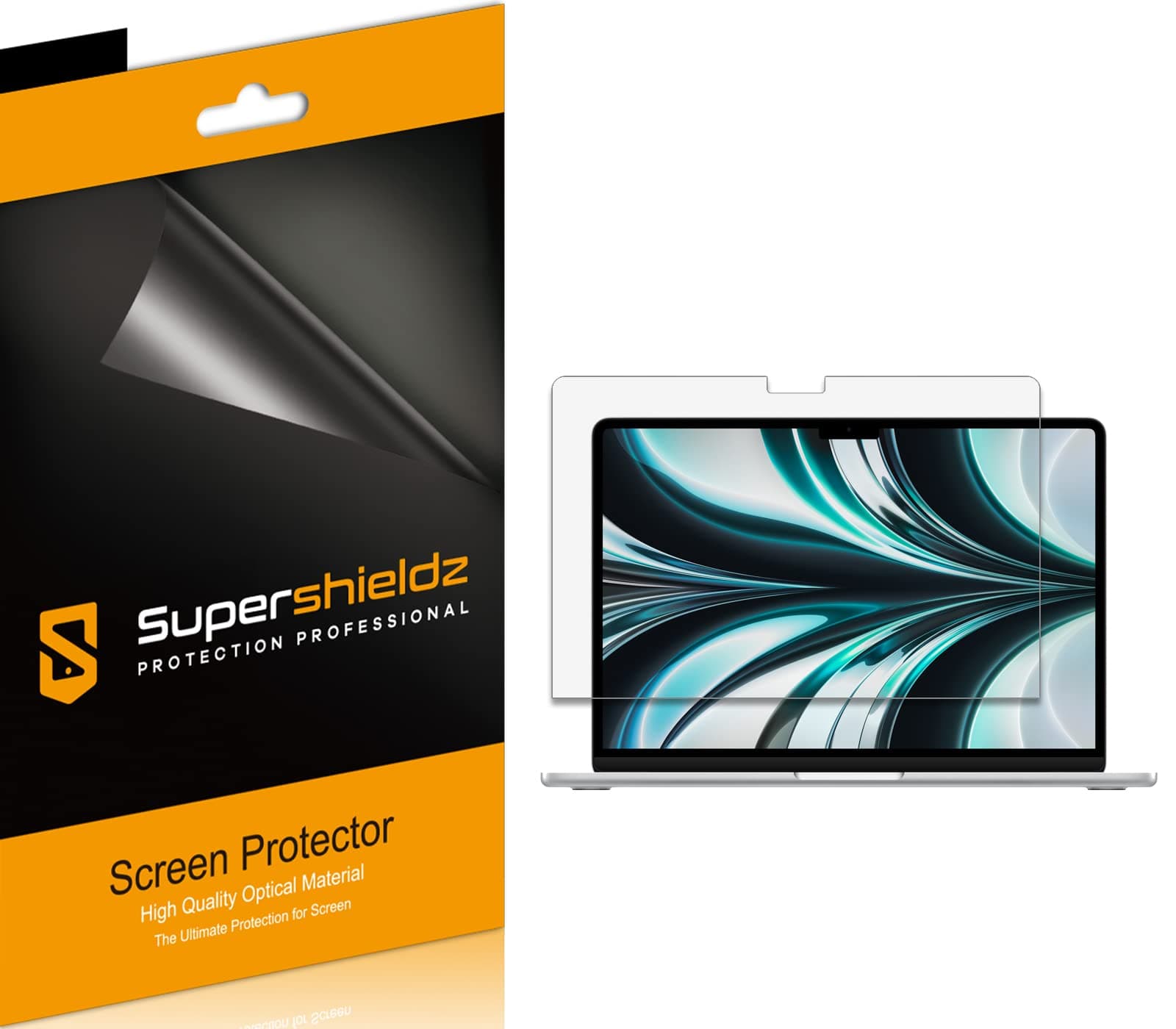 (3 Pack) Supershieldz Anti-Glare (Matte) Screen Protector Designed for New MacBook Air 13.6 inch (M3/M2 Chip, 2024/2022 Released)