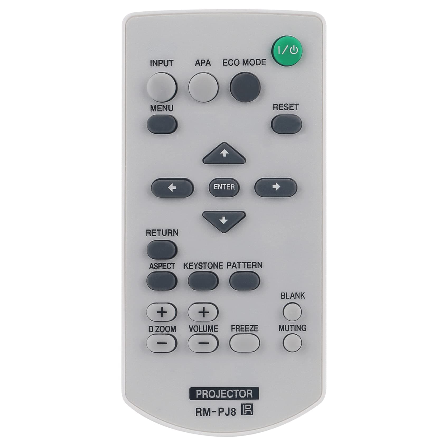 RM-PJ8 Replace Remote Control fit for Sony Data Projector VPL-DX126 VPL-CX275 VPL-CH370 VPL-EX226 VPL-EX430 VPL-PXZ10 VPL-DX102 VPL-DX145 VPL-EX295 VPL-EW345 VPL-EW578 VPL-SW536C VPL-EX271 VPL-EX455