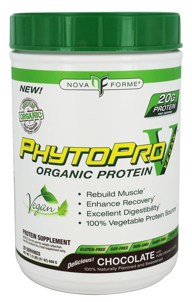 NovaForme PhytoPro-V Organic Protein Chocolate - 1.3 lbs