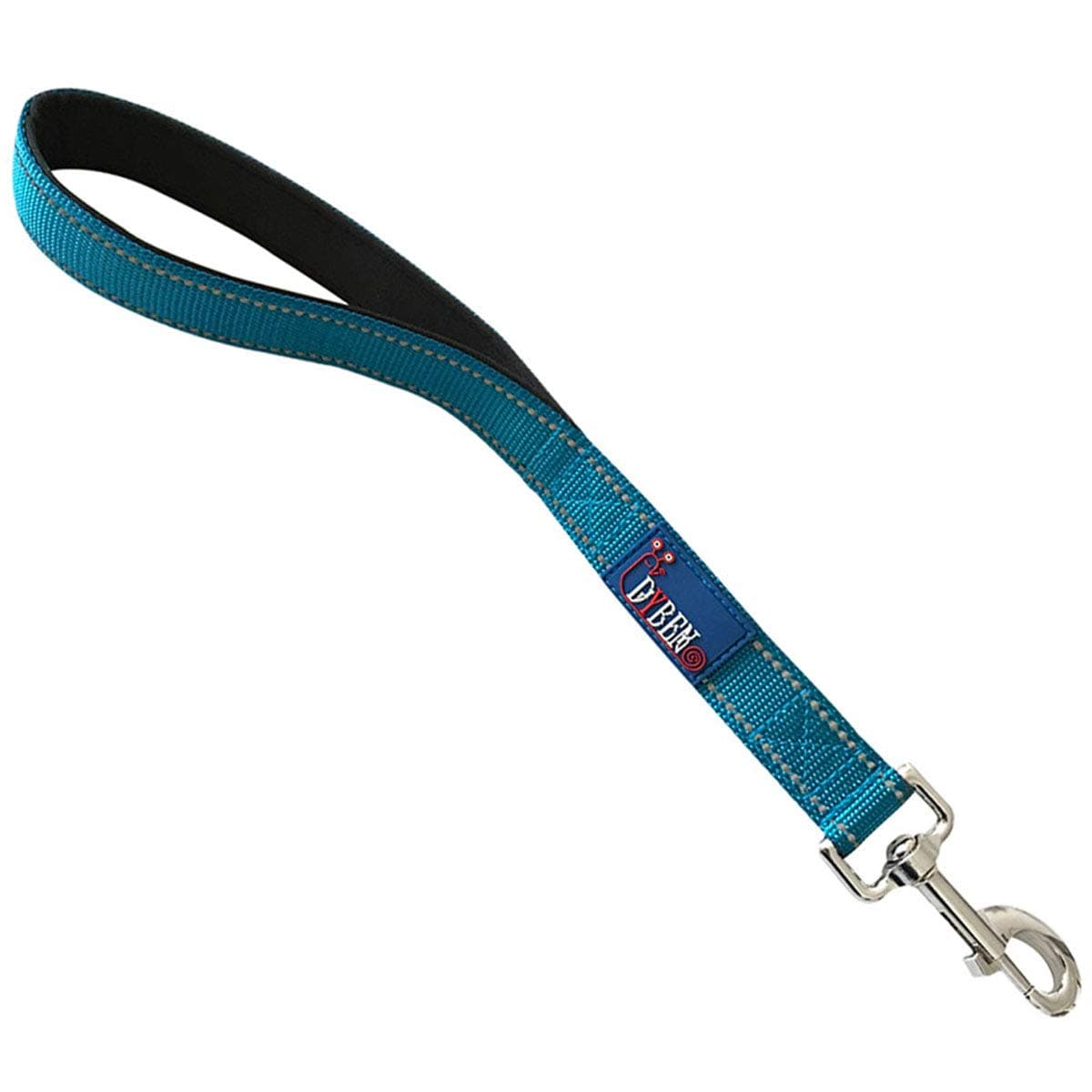 Short Nylon Dog Leash with Reflective Stitching/Padded Handle / 12 and 18 inch Perfect for Medium and Large Dogs