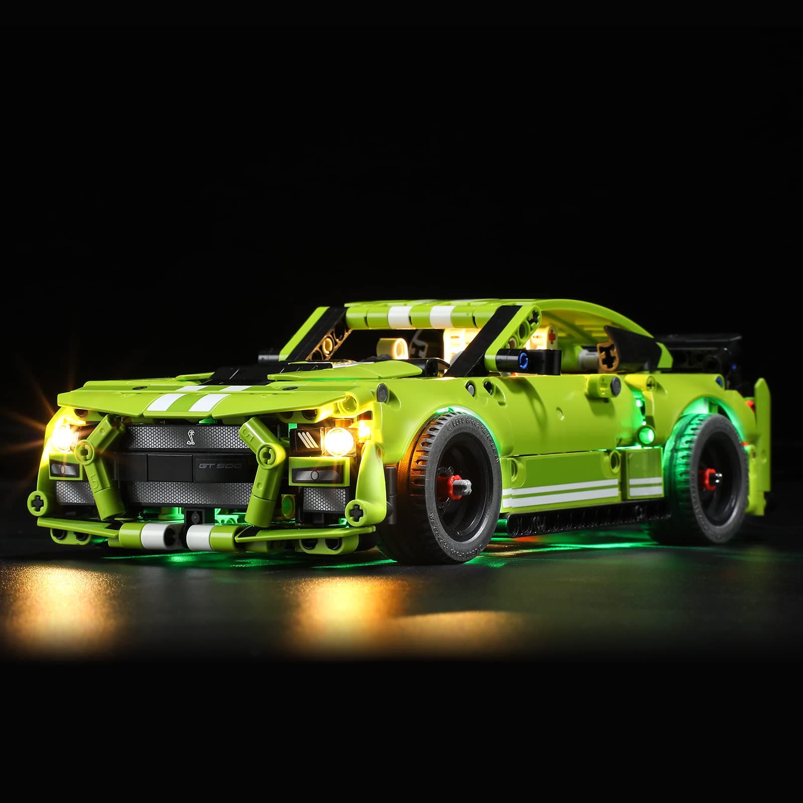 Led Lighting Kit for LEGO Technic Ford Mustang Shelby GT500- Compatible with Lego 42138 Building Blocks Model- Not Include the Lego Set