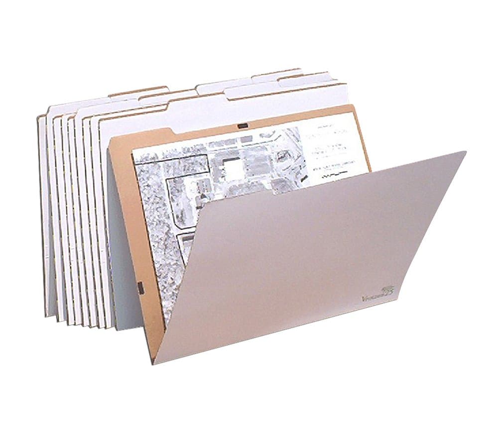 Vertical Flat Folder (Set of 10) Size: 19" H x 26" W x 0.25" D