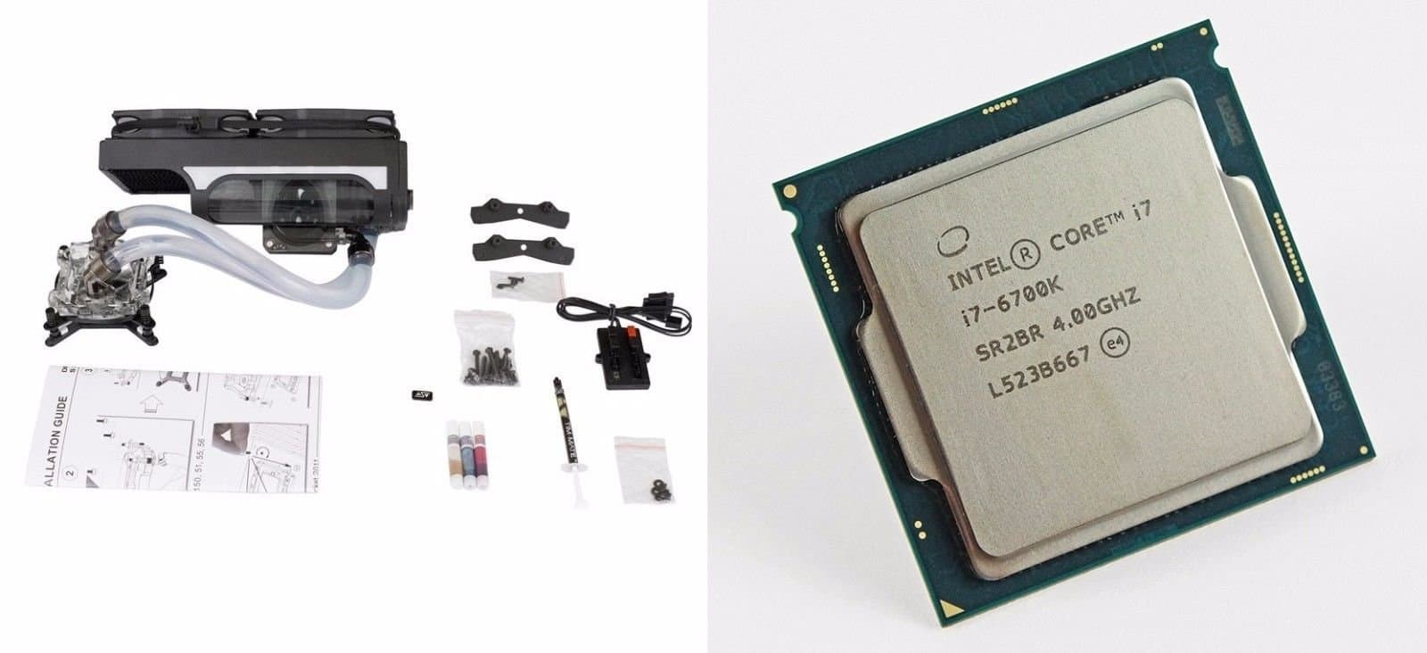 Swiftech H220-X2 Prestige Liquid CPU Cooler & Intel i7-6700K SKYLAKE 4.0GHz TRAY CPU