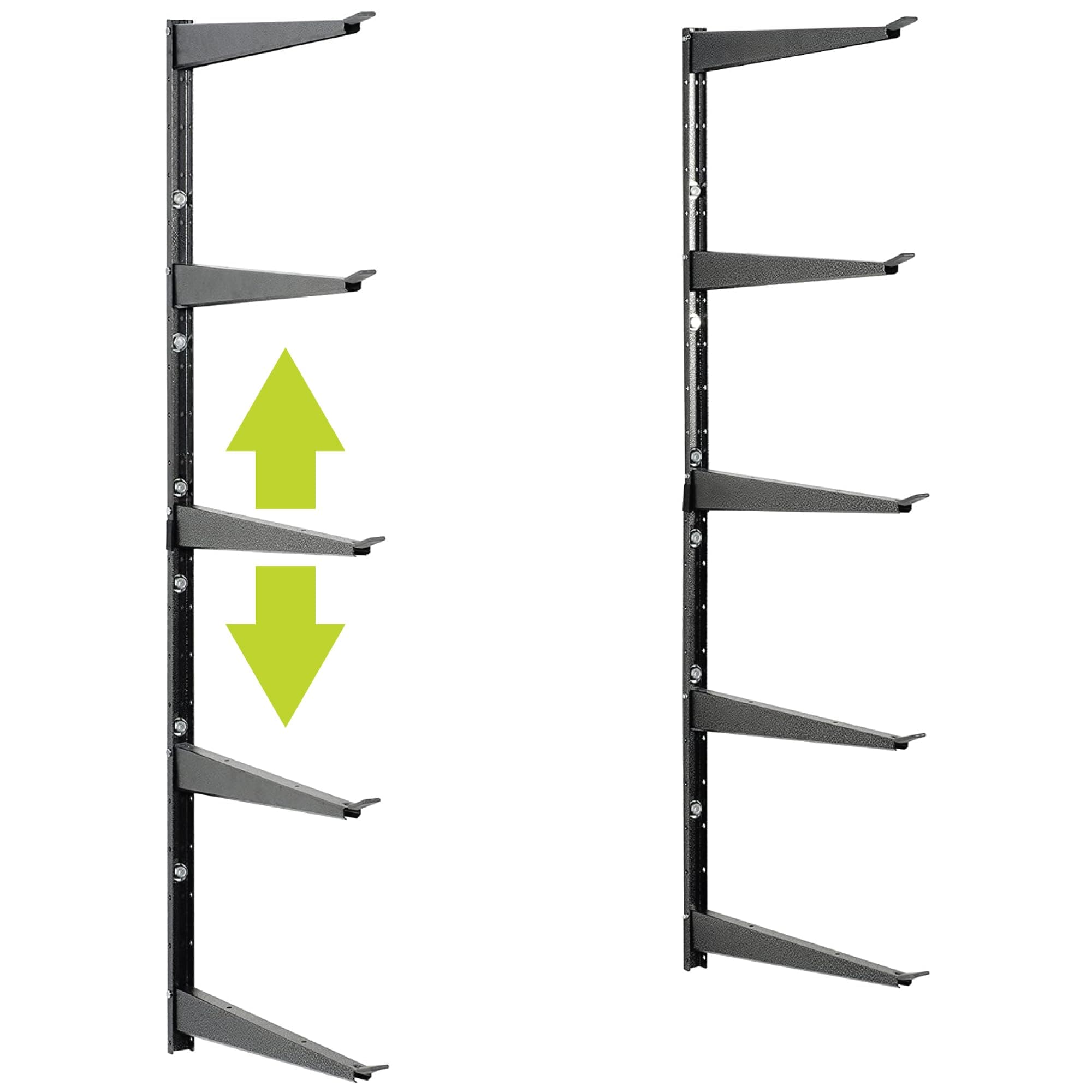 Delta Heavy-Duty Storage Rack - Wall-Mounted Lumber Rack for Garage, Shed, Basement - Adjustable Arms for Tools, Gear, Equipment - Strong Durable, 800lb Capacity - Easy to Install, Hardware Included
